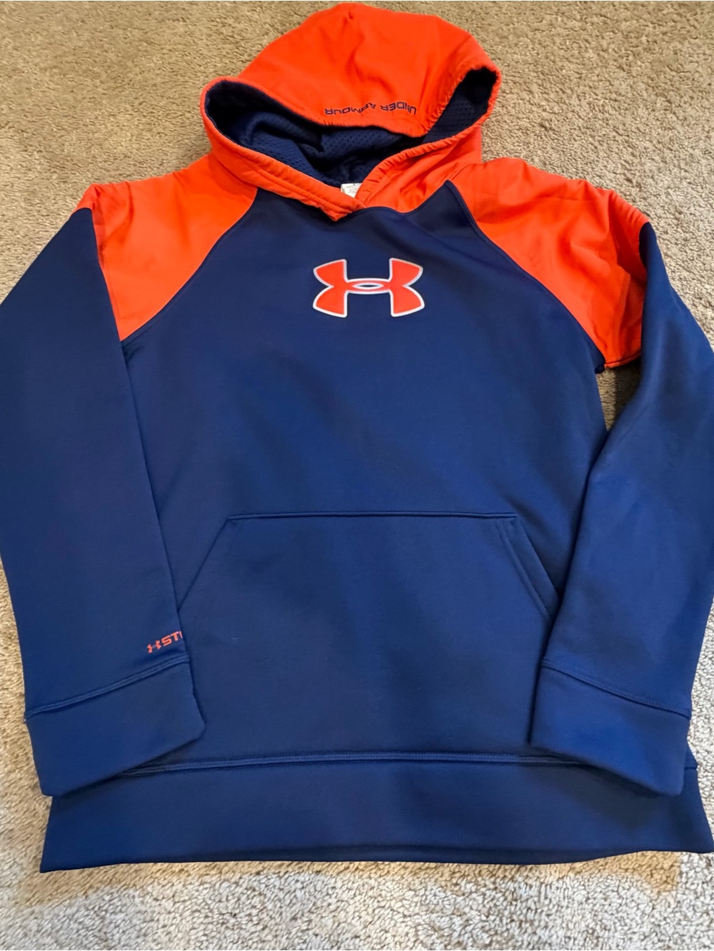 Under Armour Kids' Navy & Orange Hoodie Jacket YL